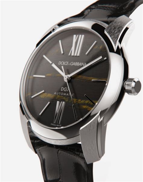 dolce gabbana tiger|Steel and tiger’s eye watch in BLACK for Men .